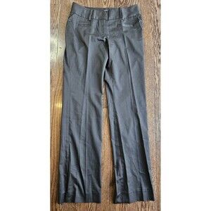 CABI Style 807L Trouser Size 10 Pants Grey With Blue Pinstripes